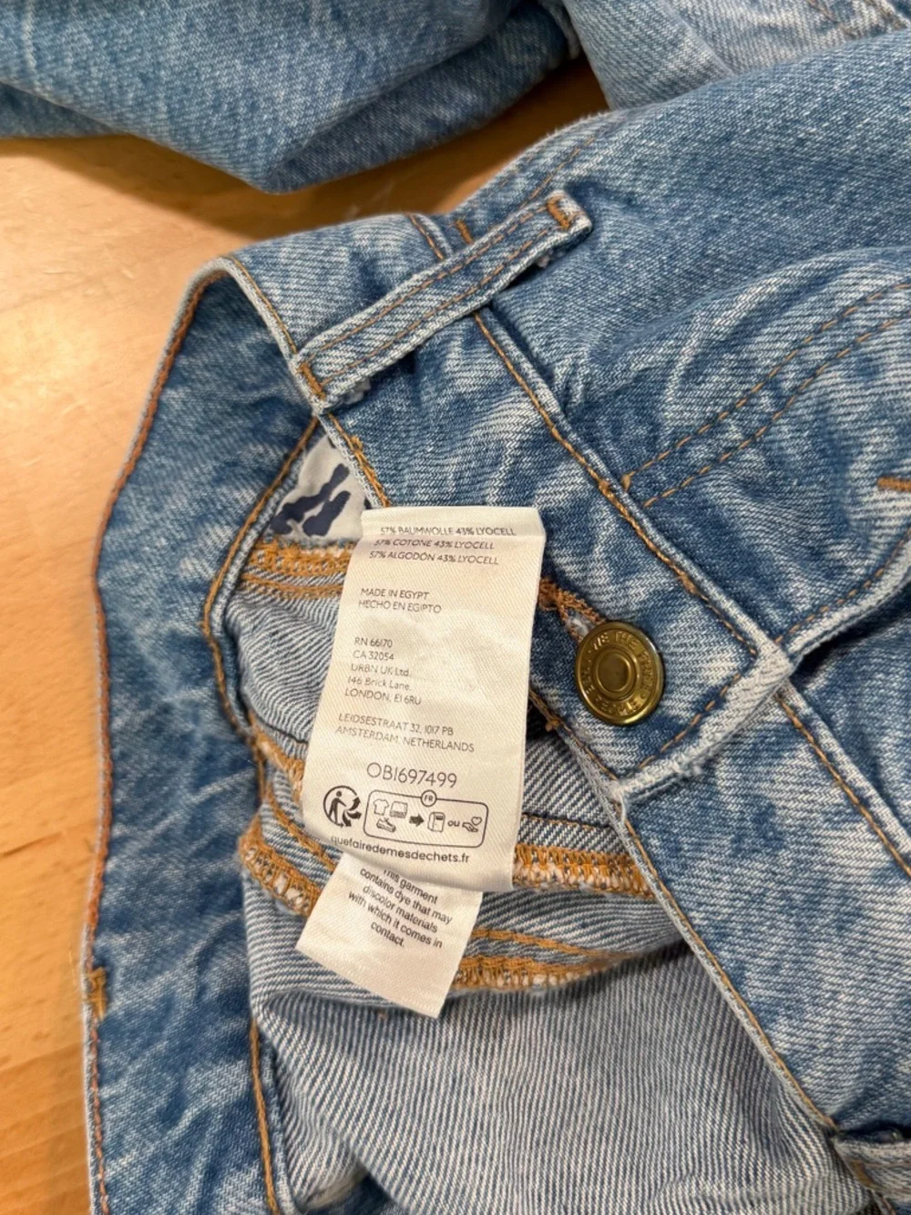 We The Free Good Luck Mid-Rise Barrel Jeans Ultra Light Beam 31 - Picture 8 of 8